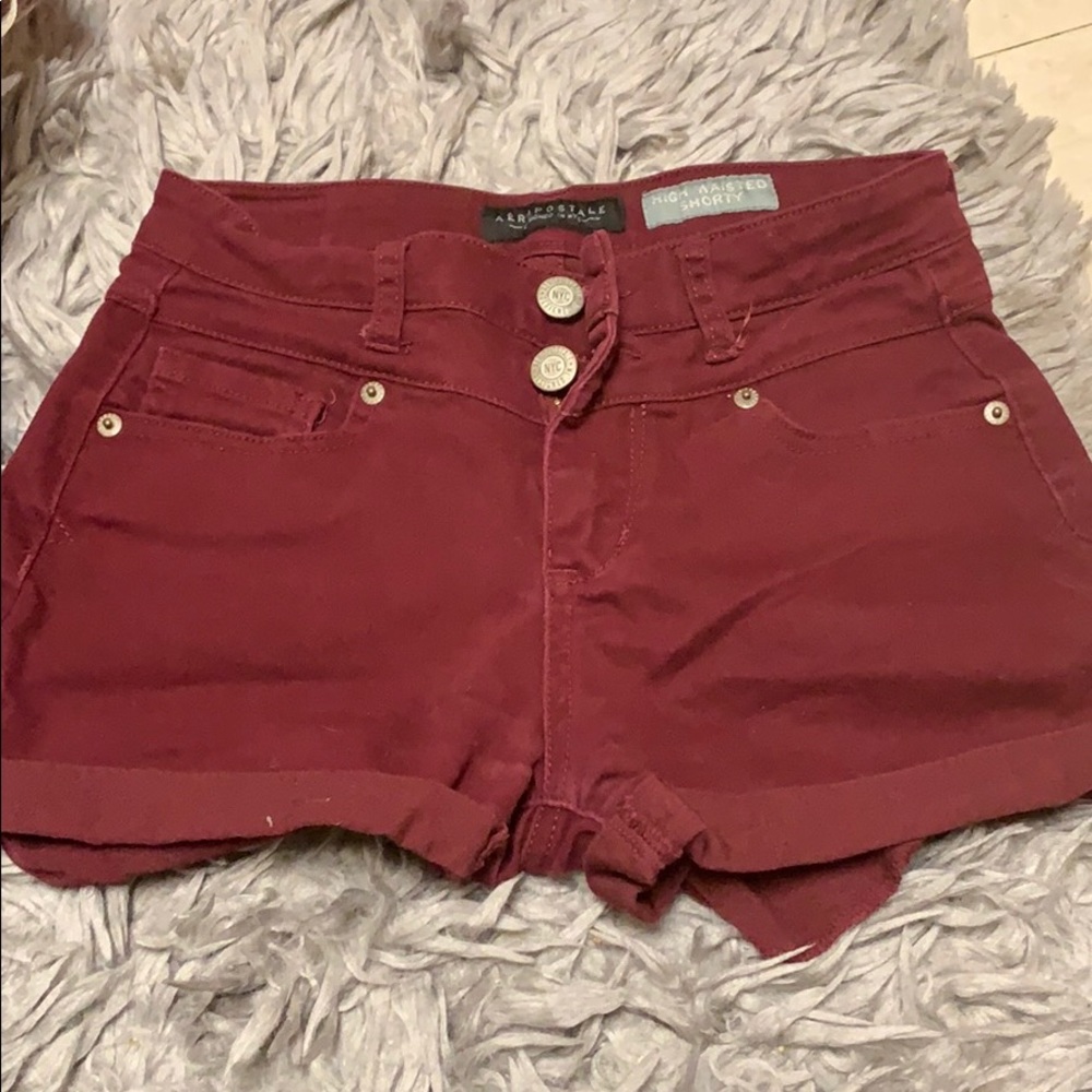 Burgundy shorts!
